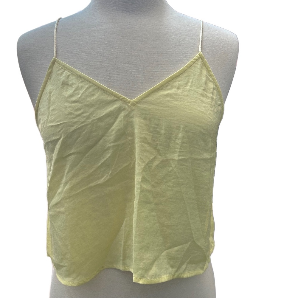 😎 SUMMER SALE Juniors BP Yellow Camisole Tank Crop Top Size M NWT - Picture 3 of 5